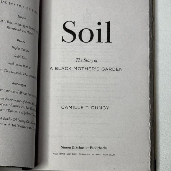 Soil by Camille T. Dungy The Story of a Black Mother’s Garden - Picture 4 of 5